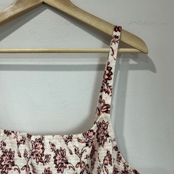 Old Navy Floral Smocked Midi Dress XXL NWT Sleeveless Spring Boho Cottagecore - Picture 10 of 10